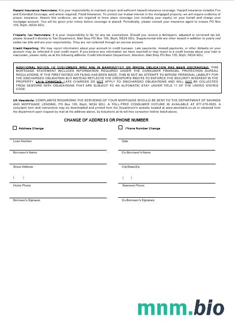 Wielka Brytania Atom Bank wyciąg z kredytu hipotecznego w formatach Word i PDF 3